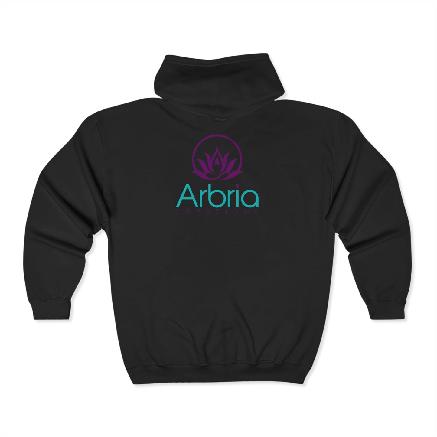 Unisex Full Zip Hoodie - Arbria Design, Cozy and Stylish