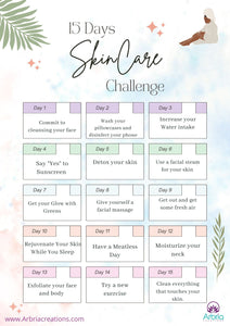 Join our 15 Day Skincare Challenge PDF