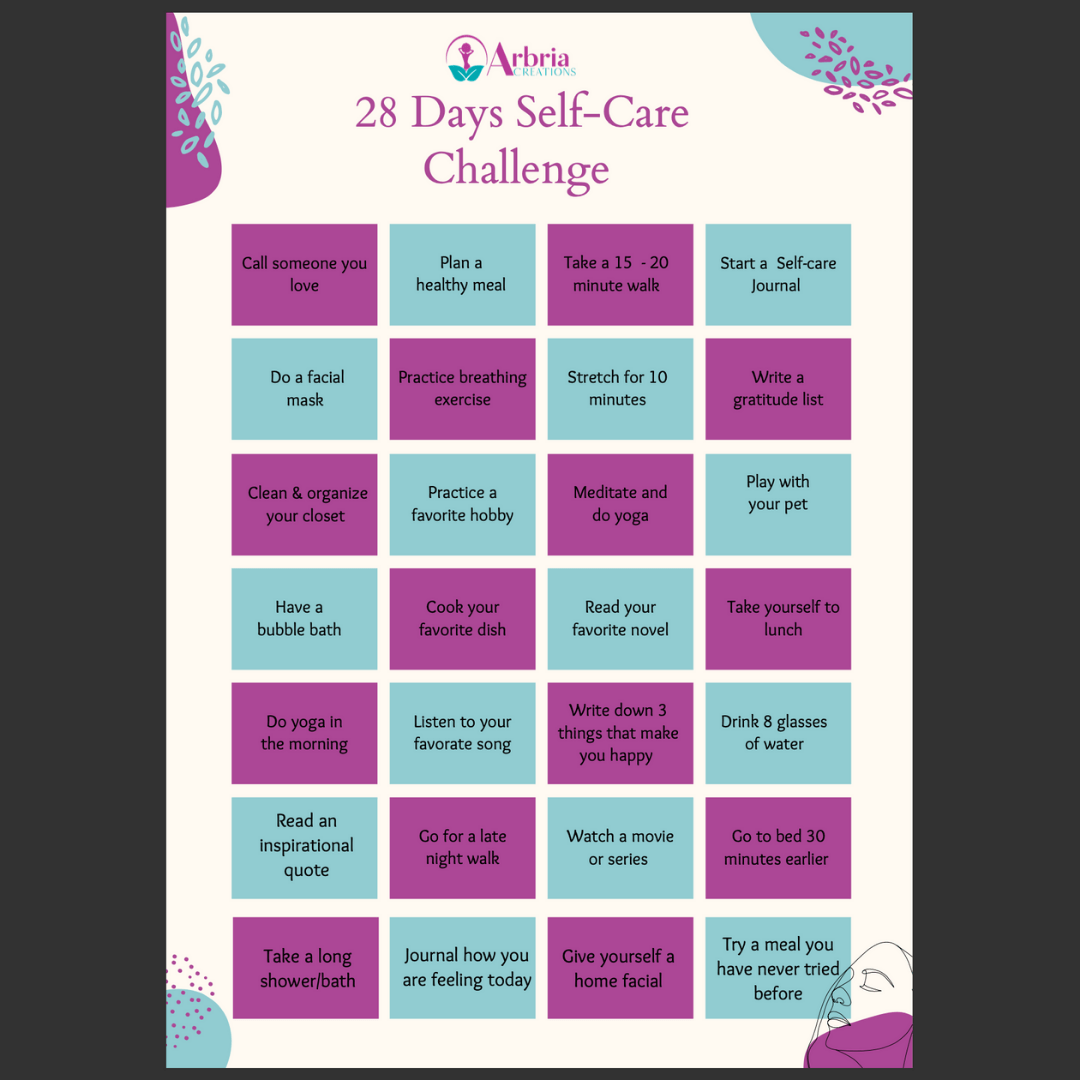 28 Days Self-care Challenge