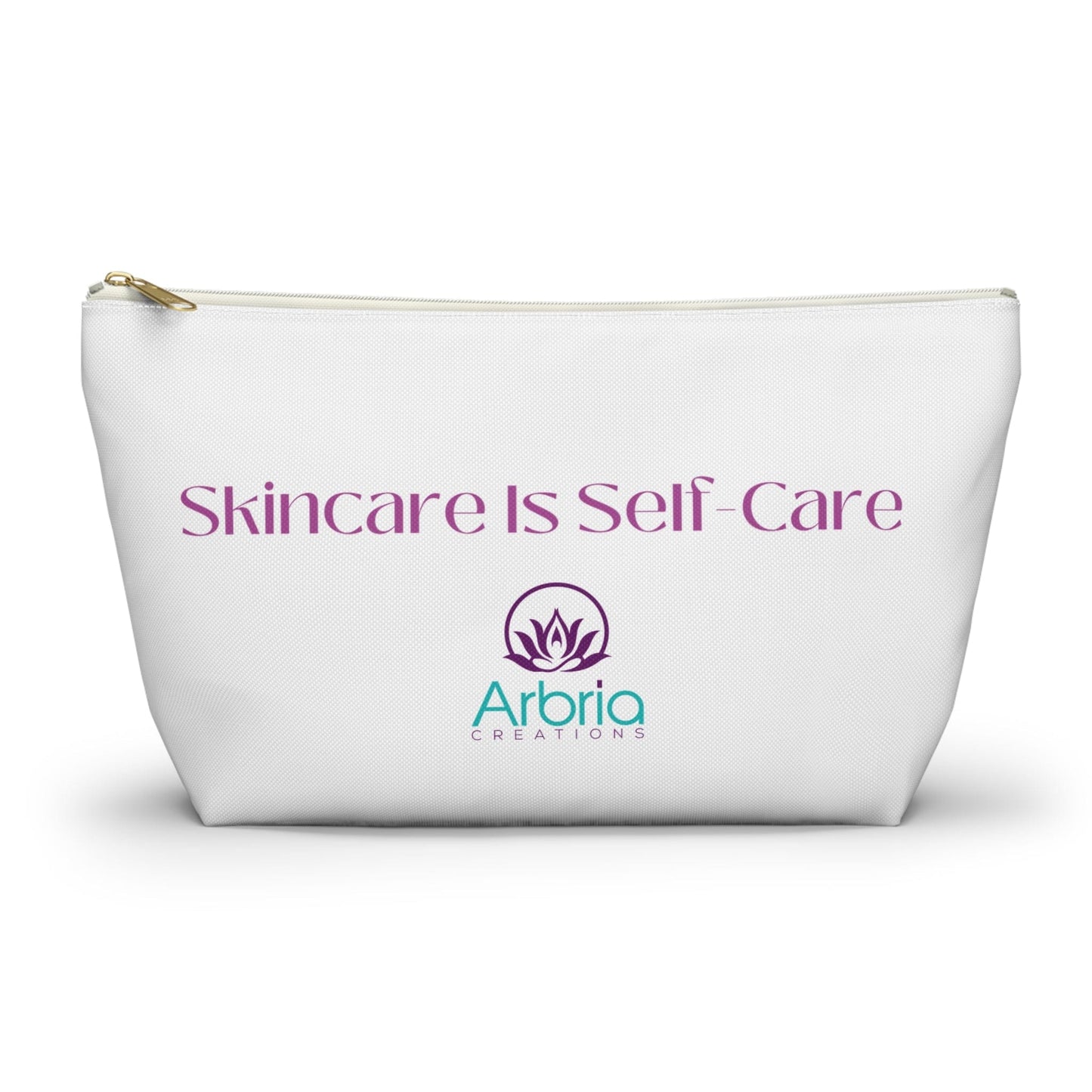 Skincare is Self-Care Accessory Pouch w T-bottom