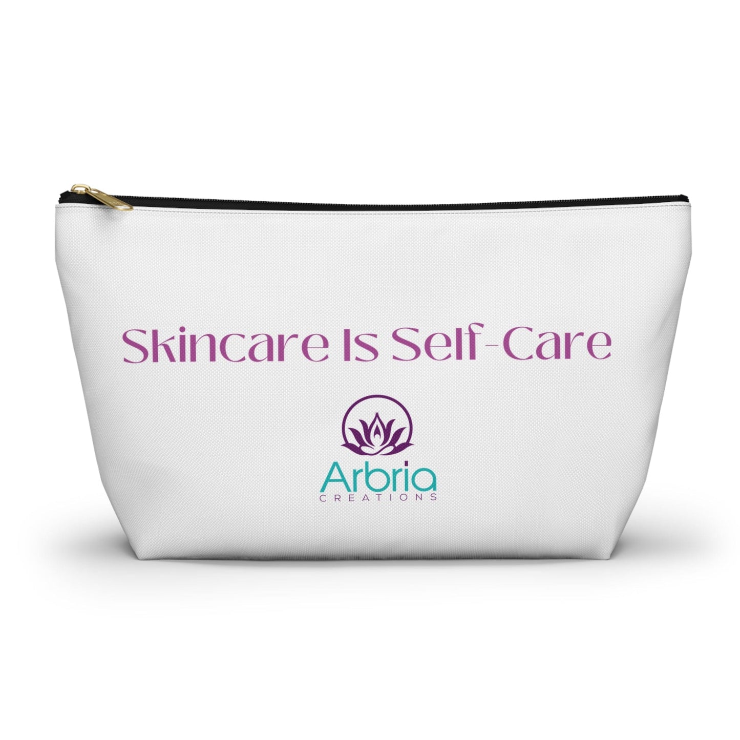 Skincare is Self-Care Accessory Pouch w T-bottom