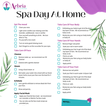 Load image into Gallery viewer, SPA Day At Home Checklist