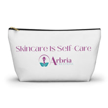 Load image into Gallery viewer, Skincare is Self-Care Accessory Pouch w T-bottom