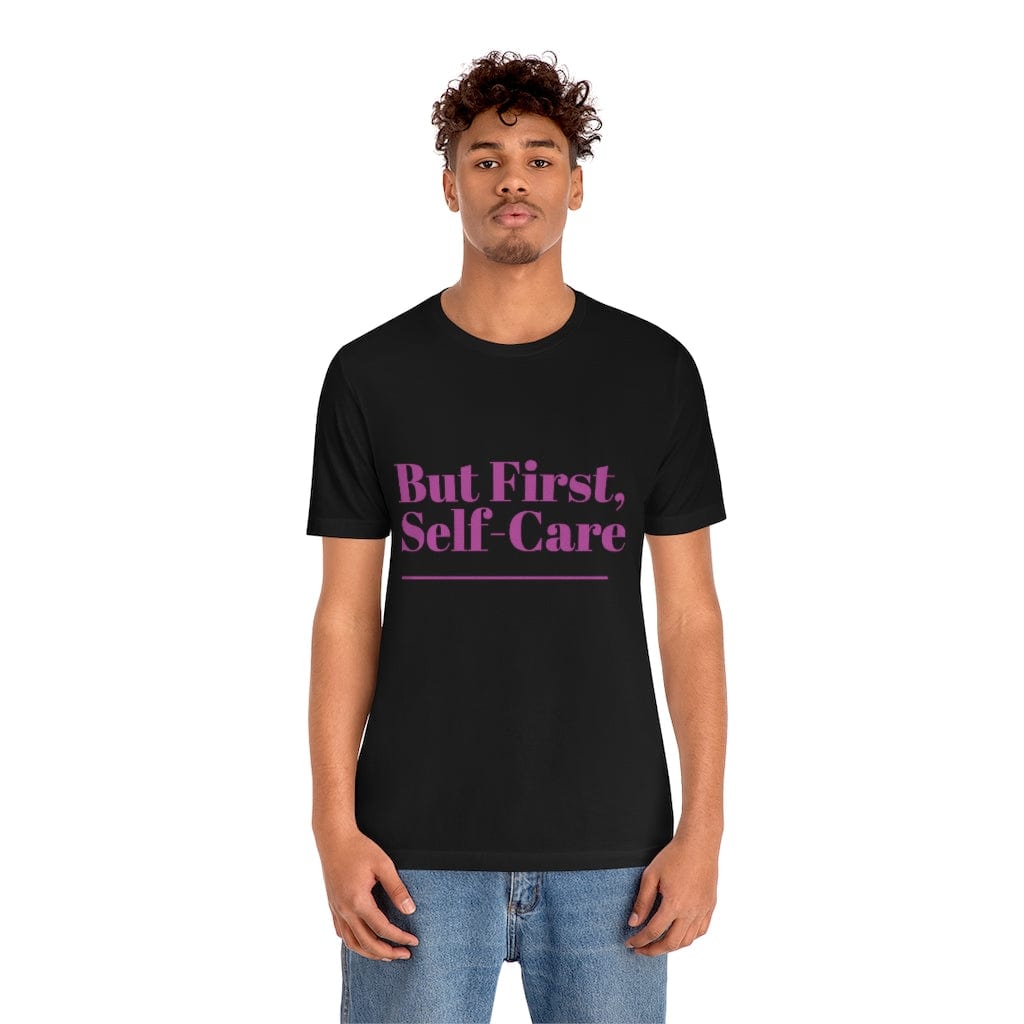 Man But First Self-Care Jersey Short Sleeve Tee