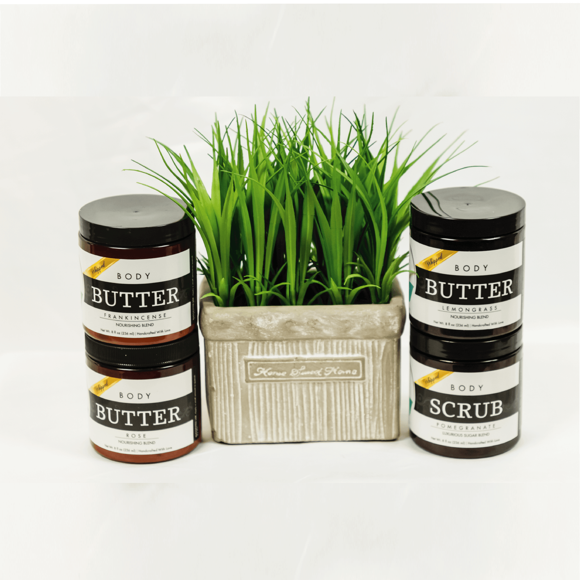 Natural whipped body butter with organic shea, mango and cocoa butter - deep moisturizer