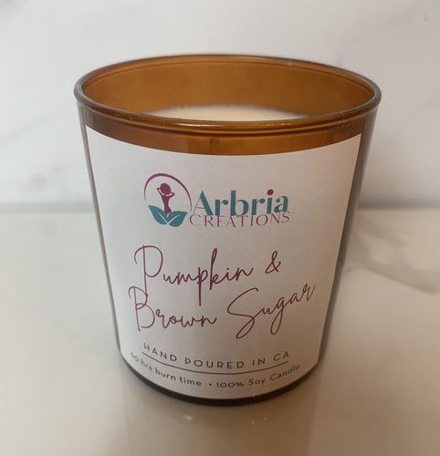 Arbria's Lux Candle - Pumpkin & Brown Sugar